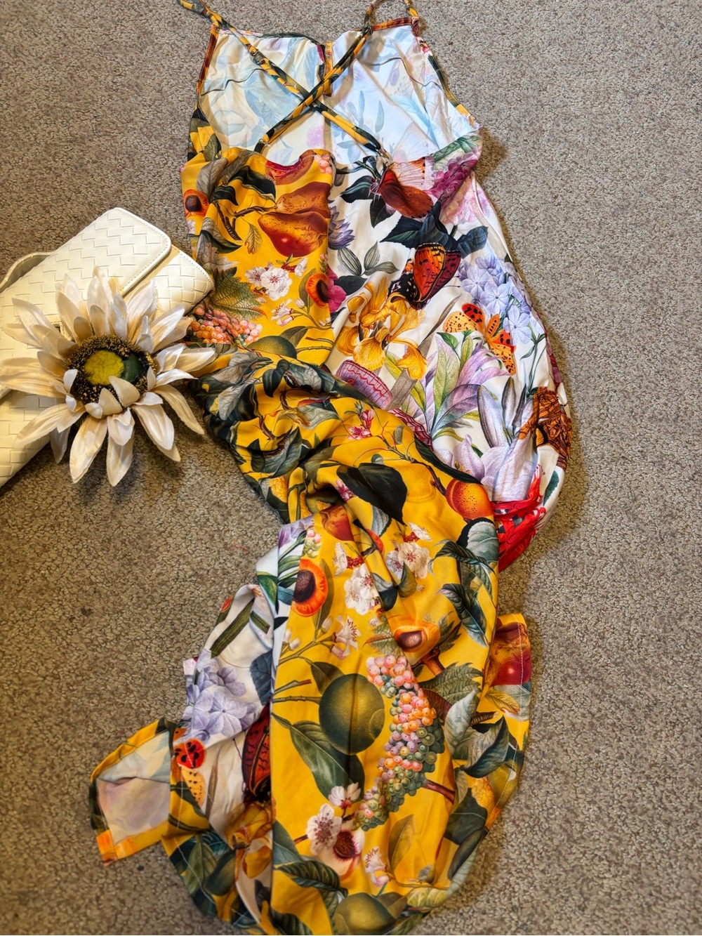 Anthropologie Floral Slip Midi Dress in Multi - Picture 4 of 12